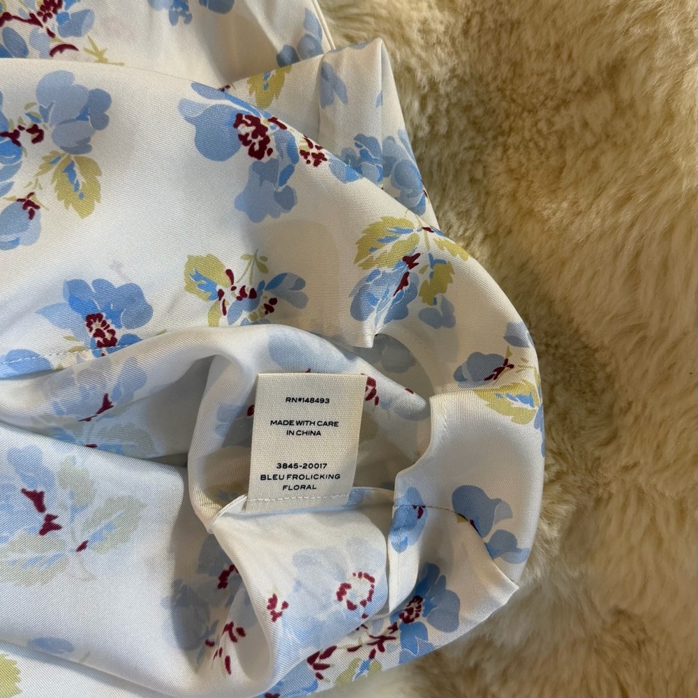 DOEN SANDIA DRESS IN BLEU FROLICKING FLORAL, brand new, never worn, No flaws. - Picture 5 of 10